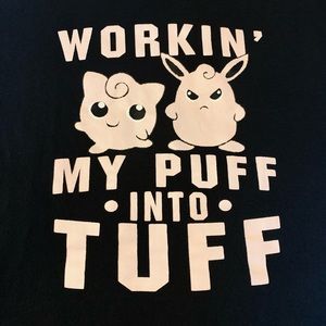 Vintage 90’s Pokemon Workin My Puff Into Tuff Delta T Shirt - Medium [Unisex]